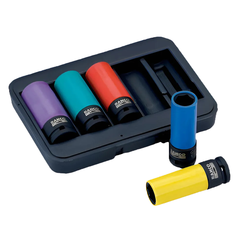 Juego De Dados De Impacto De Rueda Bahco 5 Pieza Bwss12p5 1