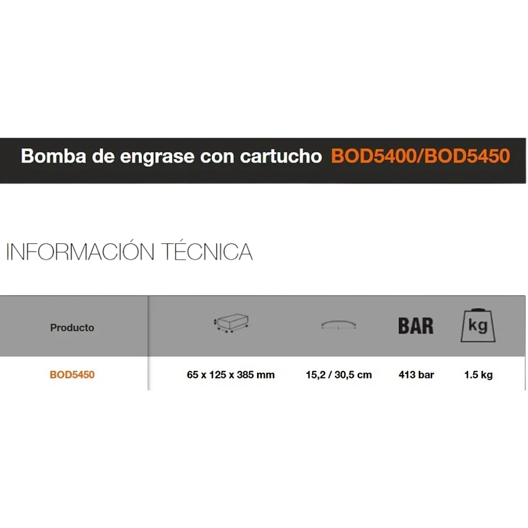 Grasera O Engrasadora Manual Bod5450 Bahco 450gr 4