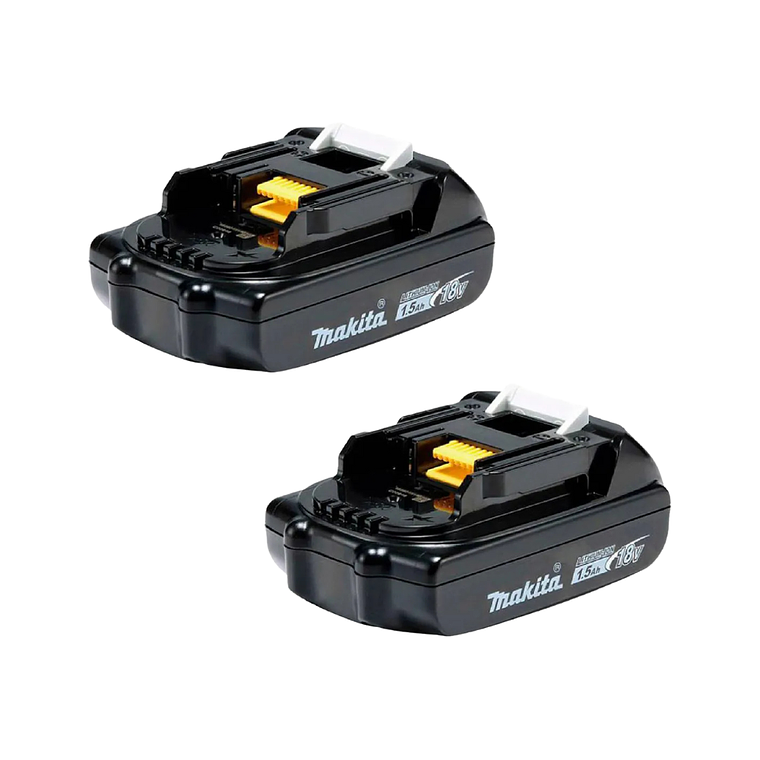 Kit 2 Baterias 18v 1.5ah Makita BL1815N + Cargador Con Bolso 2