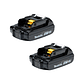 Kit 2 Baterias 18v 1.5ah Makita BL1815N + Cargador Con Bolso - Miniatura 2