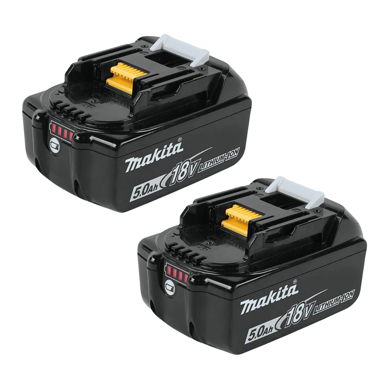 Kit Makita 2 Baterias 18v5Ah BL1850 Carg/Rapido Con Bolso 2
