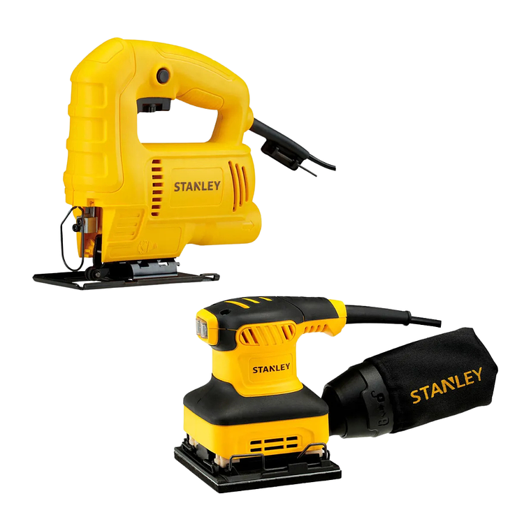 Sierra Caladora 450w + Lijadora Orb. 240w Stanley SJ45-SS24 1