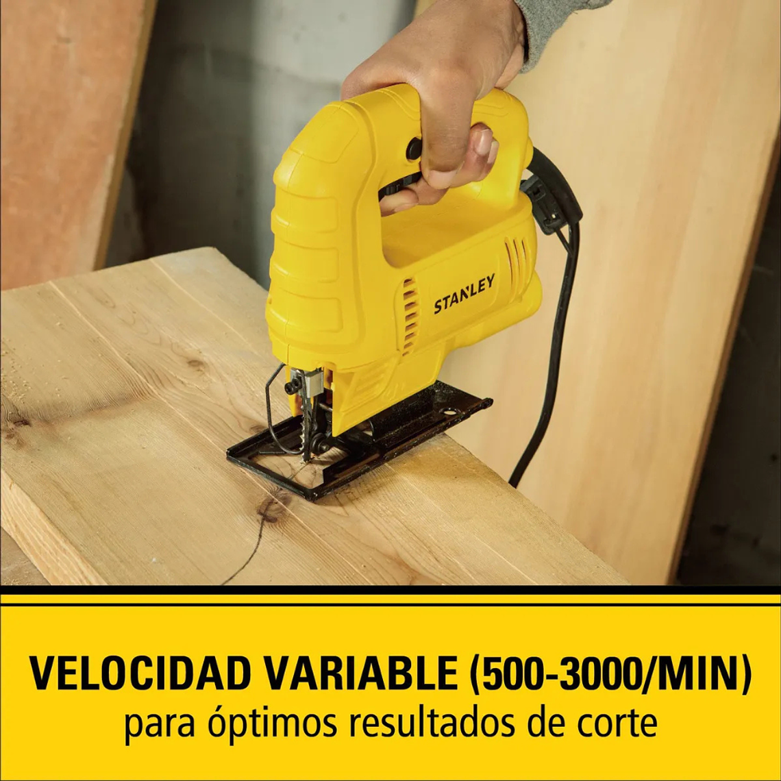 Sierra Caladora 450w + Lijadora Orb. 240w Stanley SJ45-SS24 3