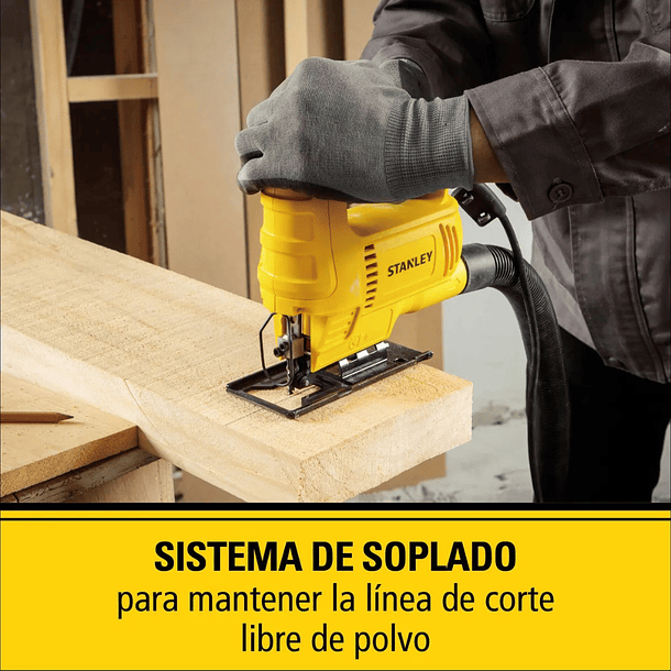 Sierra Caladora 450w + Lijadora Orb. 240w Stanley SJ45-SS24 4