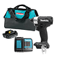 Kit atornillador Impacto BL 18v Makita Dtd157BZ + 1 Bateria - Miniatura 1