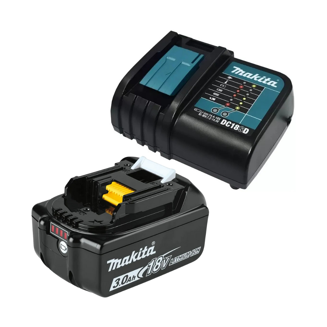 Taladro Percutor Inalámbrico 18v Car/Bat 3Ah/Bolso DHP487BSF 5