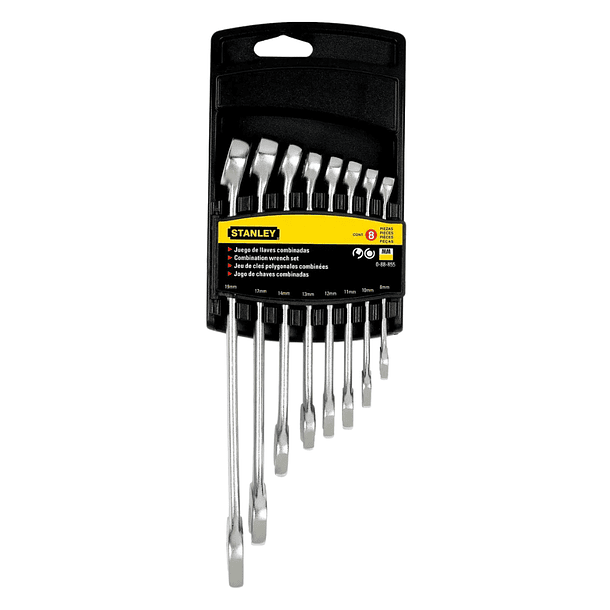 Juego 8 llaves combinadas métricas Stanley 88855 1