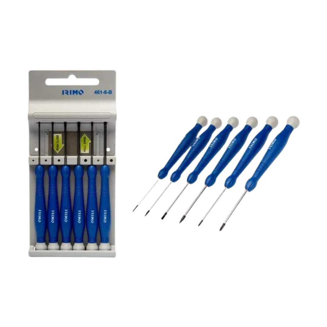 Set Juego De Destornilladores De Precision 6Pz Irimo 461-6-B 2