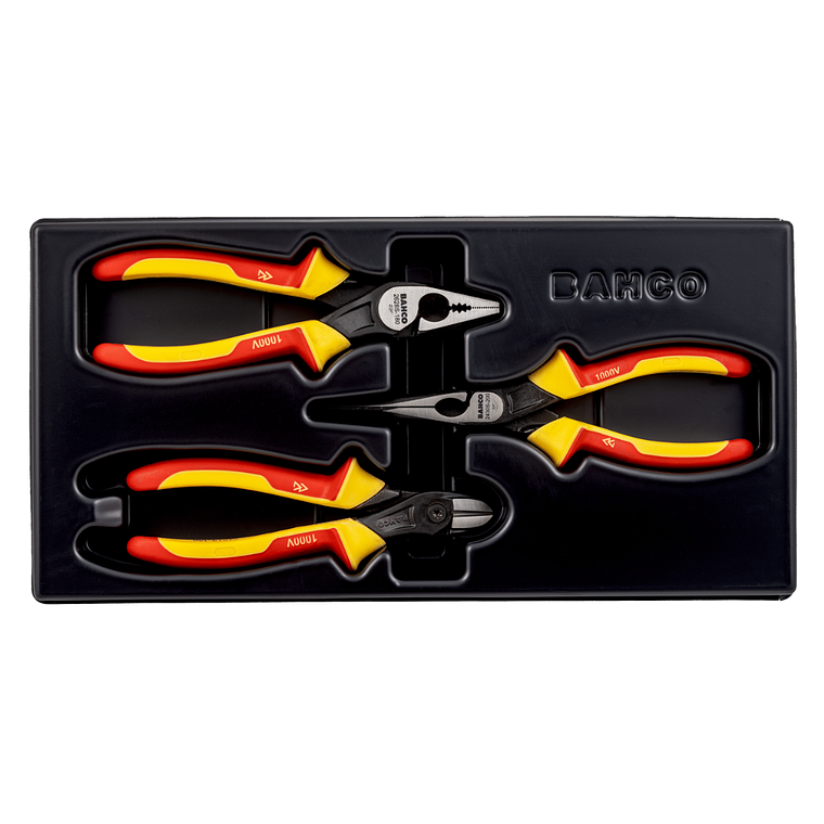Juego de Alicates Aislados ERGO 3pza BAHCO 9897S3 2