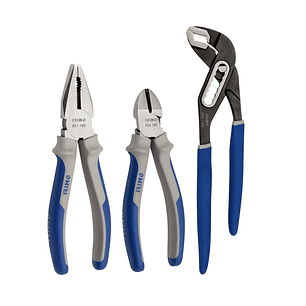 Juego De Alicates y Tenaza Articulada 3 Pzs 602-3-C Irimo
