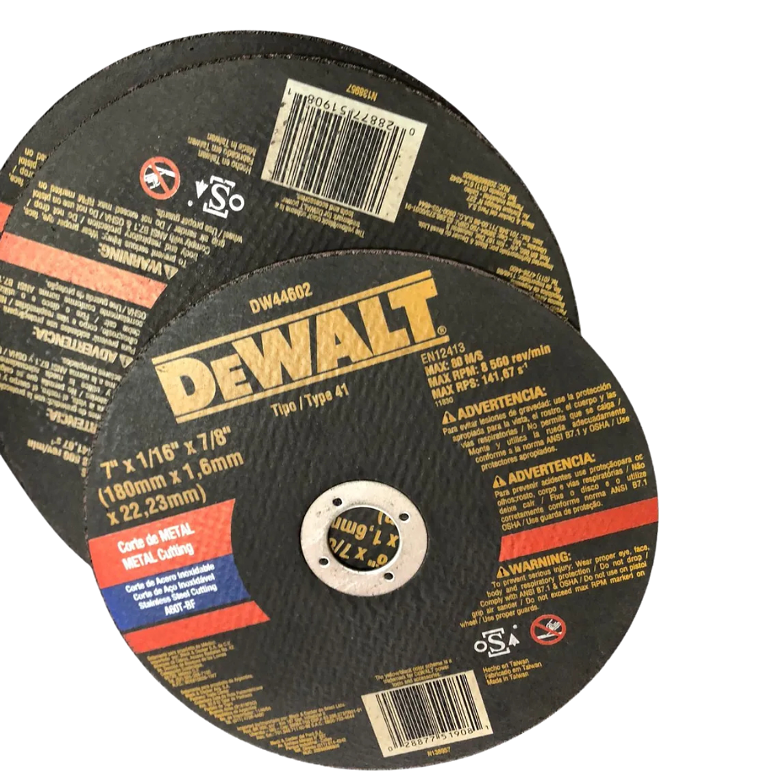 Disco De Corte Para Metal Dewalt 7'' 180mm DW44602 2