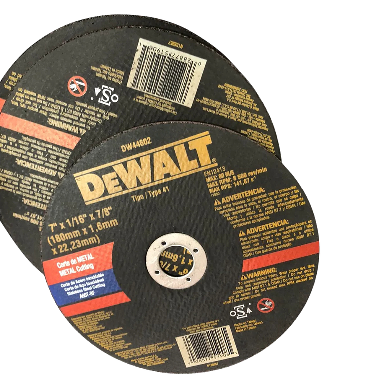 Disco De Corte Para Metal Dewalt 7'' 180mm DW44602 2