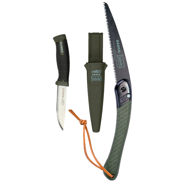 Pack De Cuchillo + Sierra Poda Plegable Bahco LAPKNIFE Suizo 5