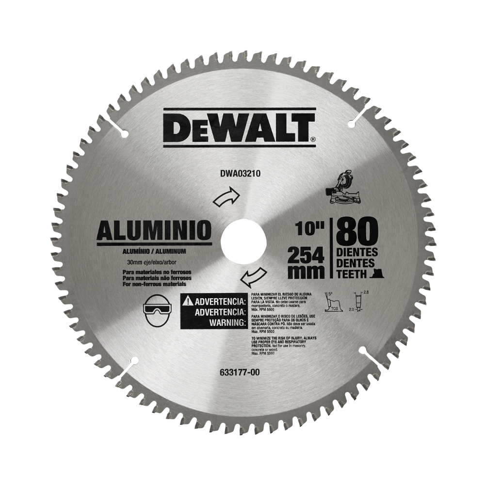 Disco De Sierra Circular 10 80t Dewalt Dwa03210