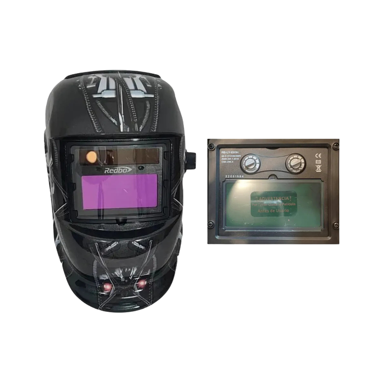 Máscara Para Soldar + Guante Negro MyH RBLYE64 2