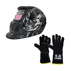 Máscara Para Soldar + Guante Negro MyH RBLYE64 1