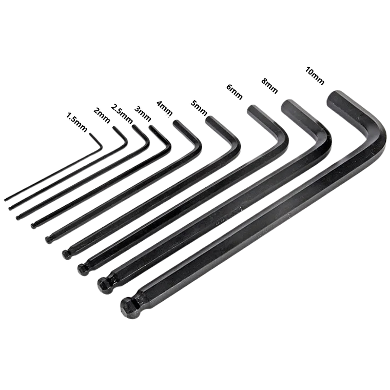 Set Llave Allen (Hex) 9Pz 1.5-2-2.5-3-4-5-6-8-10Mm B-65894 Makita 4