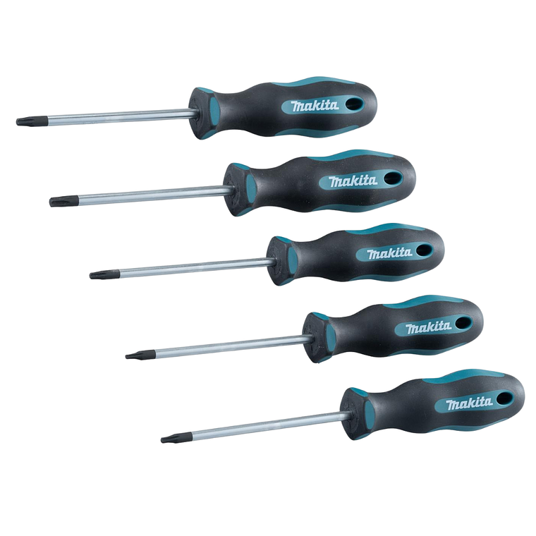 Set Destornilladores Makita TORX 5pcs T10,T15,T20,T25,T30 3