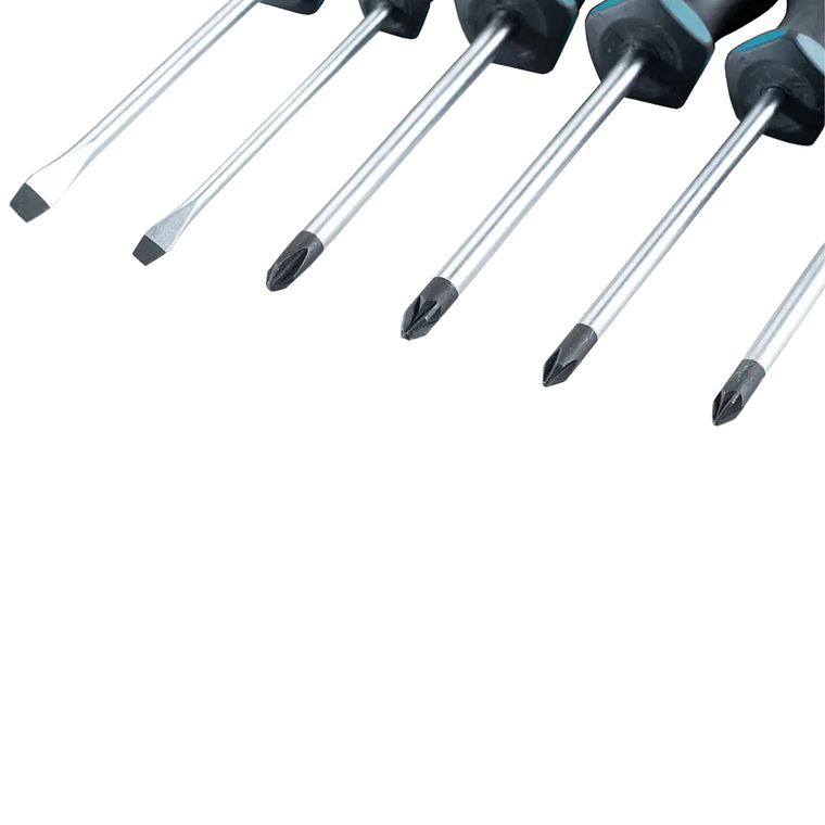 Set Destornilladores Makita 6PZS SL4/SL5.5/PH1/PH2/PZ1/PZ2 4