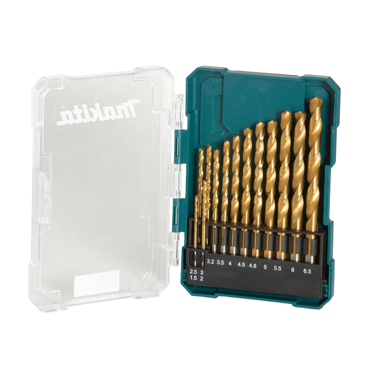 Set De Brocas Metal Acero Titania 13 Piezas Makita D-72855 2
