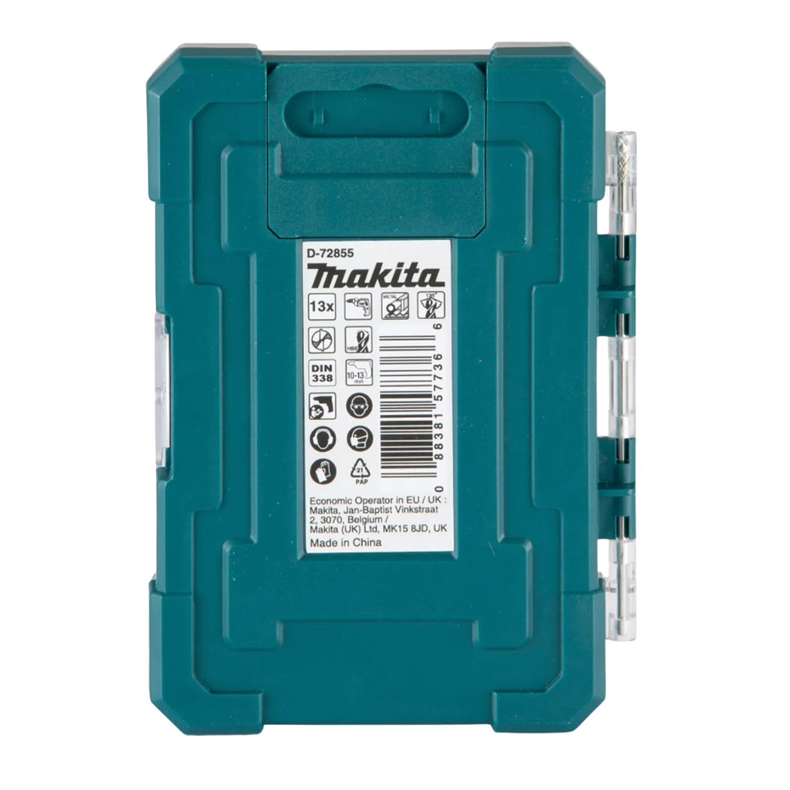 Set De Brocas Metal Acero Titania 13 Piezas Makita D-72855 4