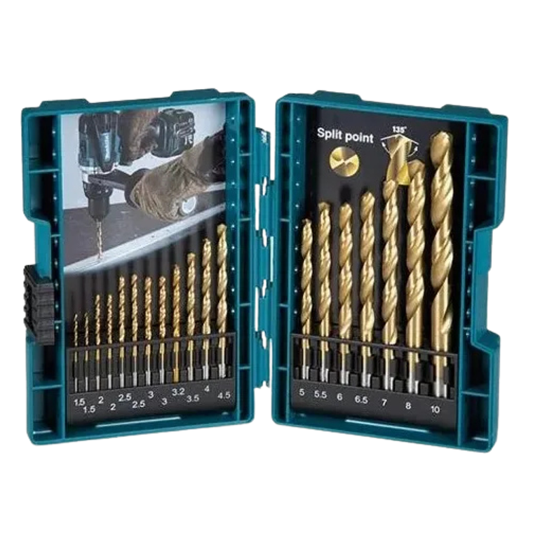 Set Broca Metal Hss-tin 19 Pzas Makita D-67527 2