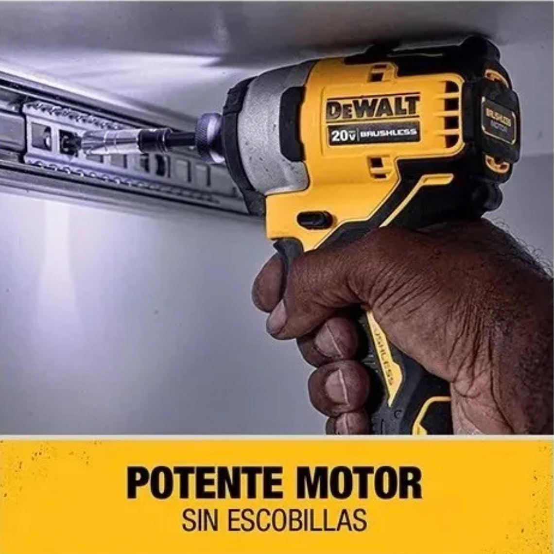 Atornillador De Impacto Atomic 20v + 2bat Dewalt Dcf809d2-b2 7