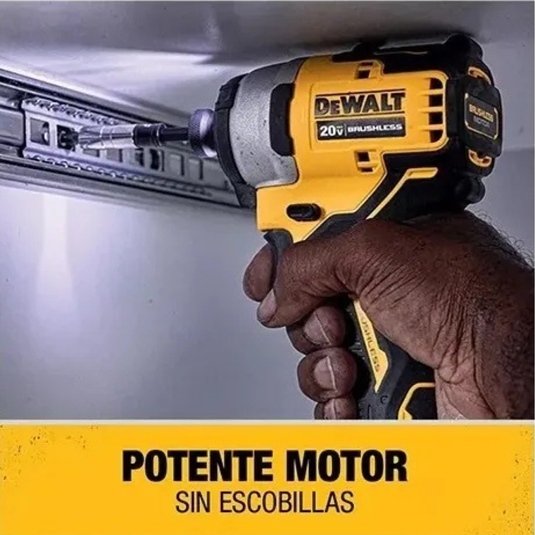 Atornillador De Impacto Atomic 20v + 2bat Dewalt Dcf809d2-b2 7