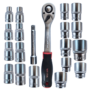 Set De Dados Chicharra 1/2 Tubo 20Pza Westul WT-SS20