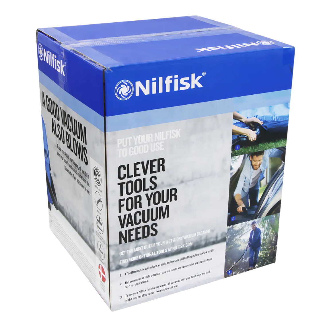 Aspiradora Agua y Polvo 12L 1200w Nilfisk Buddy II 12 7