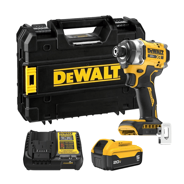 kit Atornillador Impacto Inalámbrico Xr Car/Bat 5ah DCF860P1 1