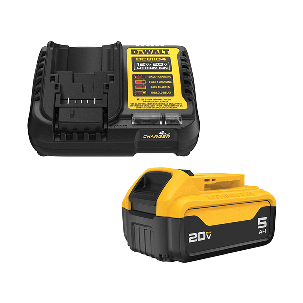 kit Atornillador Impacto Inalámbrico Xr Car/Bat 5ah DCF860P1 5