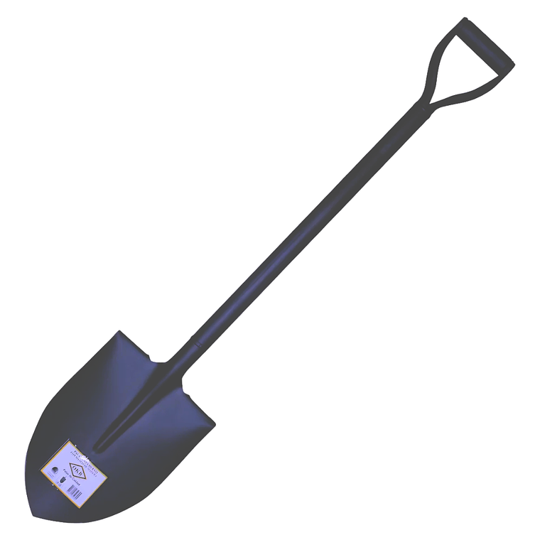 Pala Punta Huevo Mango Metalico Okb Negro 1