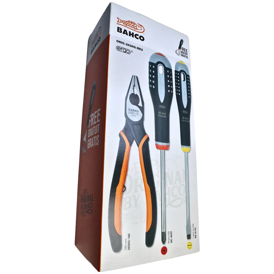 Kit Destornillador Ergo + Alicate Universal Ergo 3 Pza Bahco 6