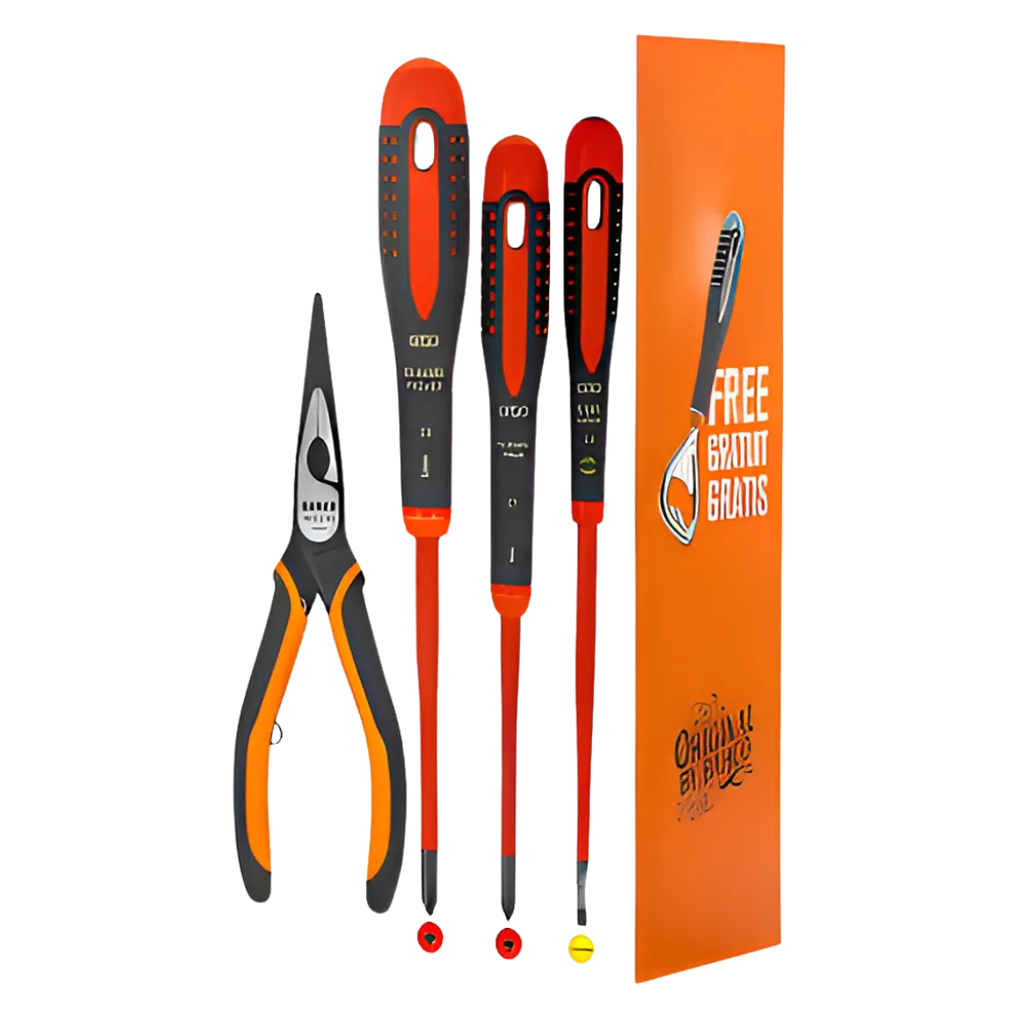 Kit Destornillador Slim Ergo Alicate Punta Ergo 3 Pza. Bahco 6