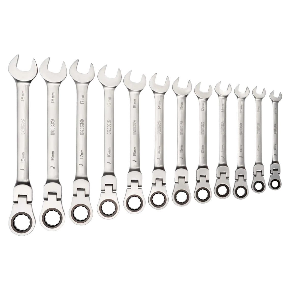 Juego Llaves De Cabeza Flexible C/Chicharra 12Pz 1912H Irimo 2