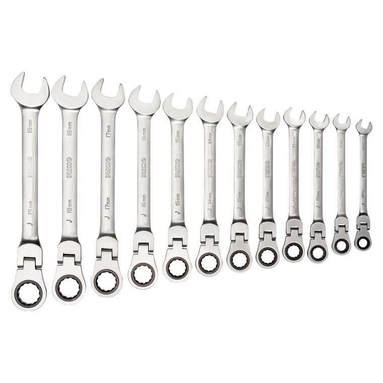 Juego Llaves De Cabeza Flexible C/Chicharra 12Pz 1912H Irimo 2