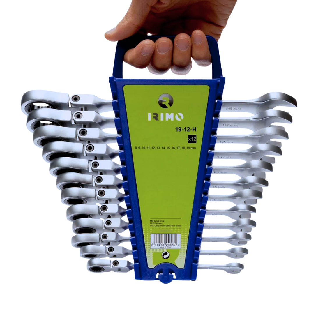 Juego Llaves De Cabeza Flexible C/Chicharra 12Pz 1912H Irimo 6