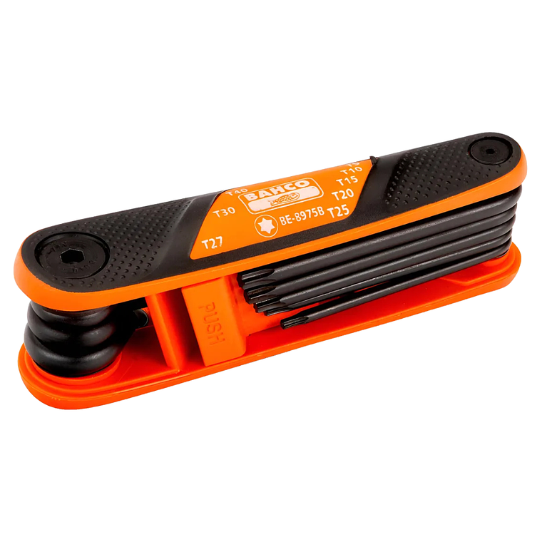 Juego de Llaves Torx en Navaja Mango Suave Bahco BE-8975 2