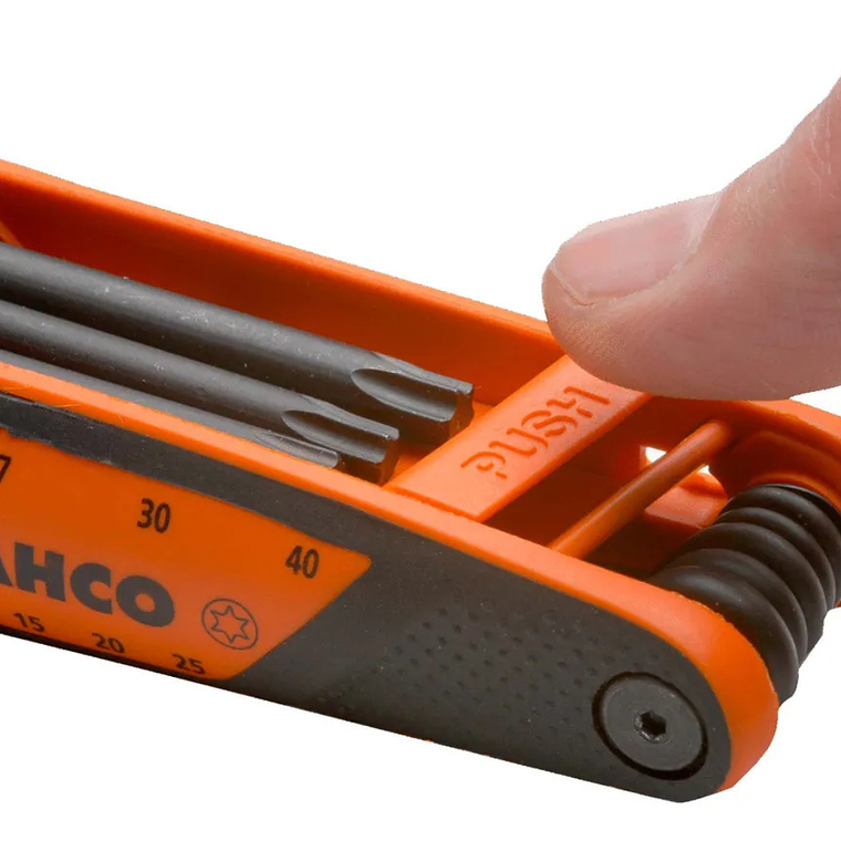 Juego de Llaves Torx en Navaja Mango Suave Bahco BE-8975 5