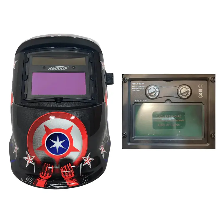 kit Soldadora Indura MMA 160 A + Máscara Fotosensible Redbo 6