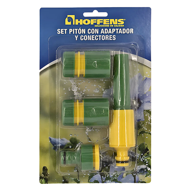 Kit Manguera + Accesorios Jardín Bicolor 1/2