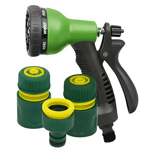 Pistola Plástica + Accesorio Ajustable 8Posiciones HOFFENS