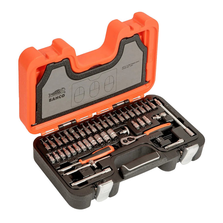 Juego De 46 Herramientas Dados Y Puntas 1/4 S460 Bahco 1