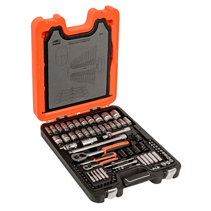 Juego De Dados 1/4-1/2 Llaves Combinadas 106 Pzs Bahco S106