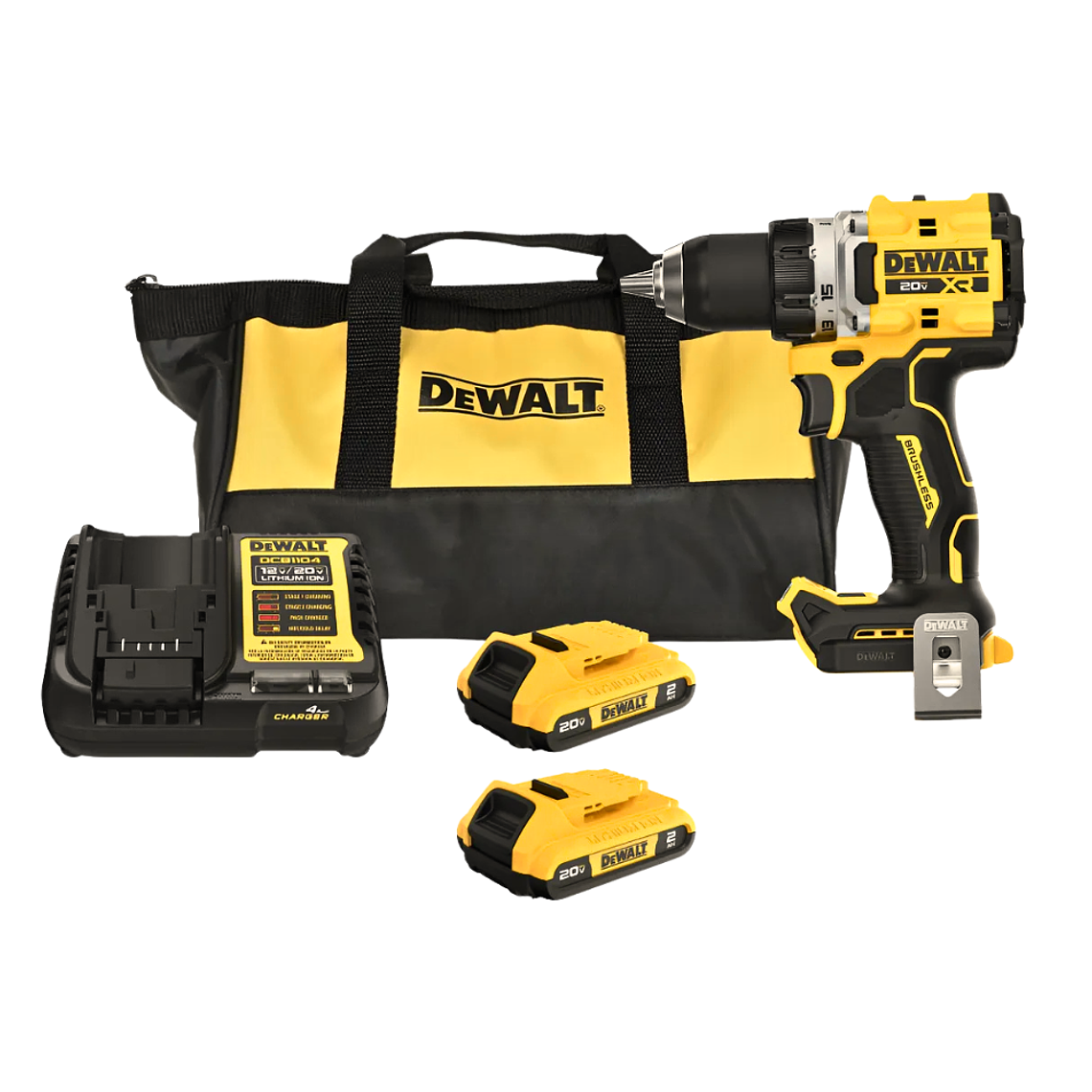 Kit Taladro Atornillador 1/2 20v Car/2Bat Dewalt Dcd801d2-b2 1