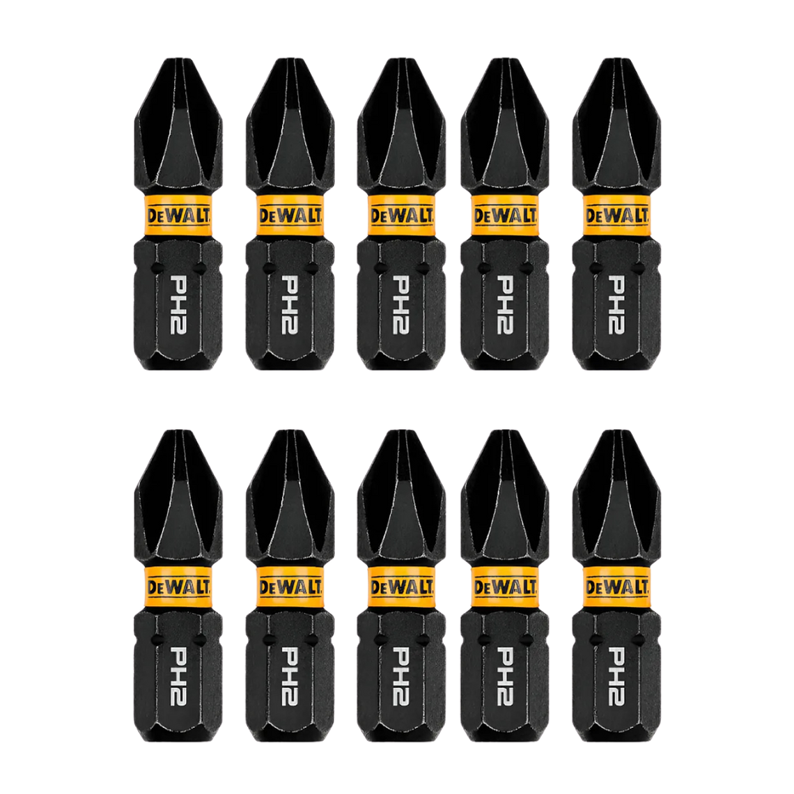 Set de Puntas Flextorq Ph2 1'' 10 Pzas Dewalt DWAF1PH2IR10 1