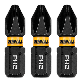 Set De Puntas Phillips 3pzas 1" Ph2 FLEXTORQ DWAF1PH2IR3