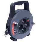 Carrete Alargador 4 Tomas 12m Electraline Negro 1