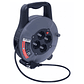 Carrete Alargador 4 Tomas 12m Electraline Negro - Miniatura 2